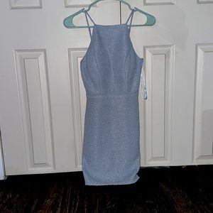 light blue sparkly dress